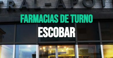 Farmacia de turno Escobar