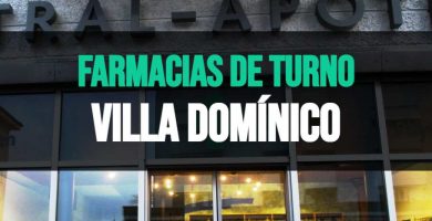 Farmacia de turno Villa Domínico