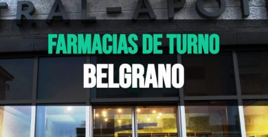 Farmacia de turno Belgrano